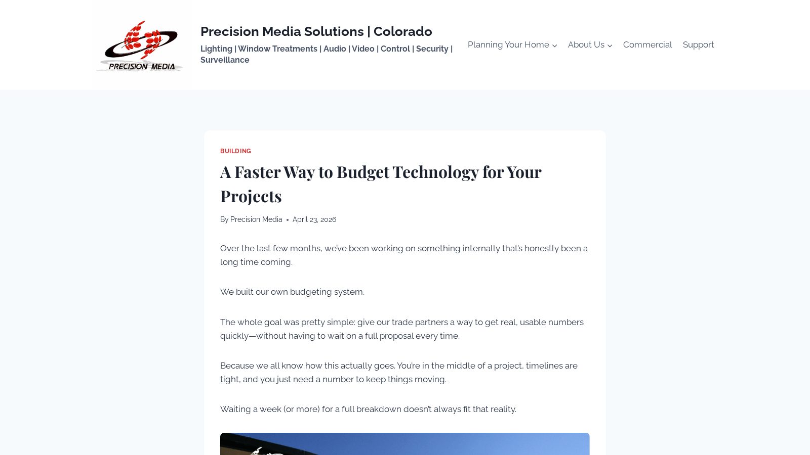 A Faster Way to Budget Technology for Your Projects