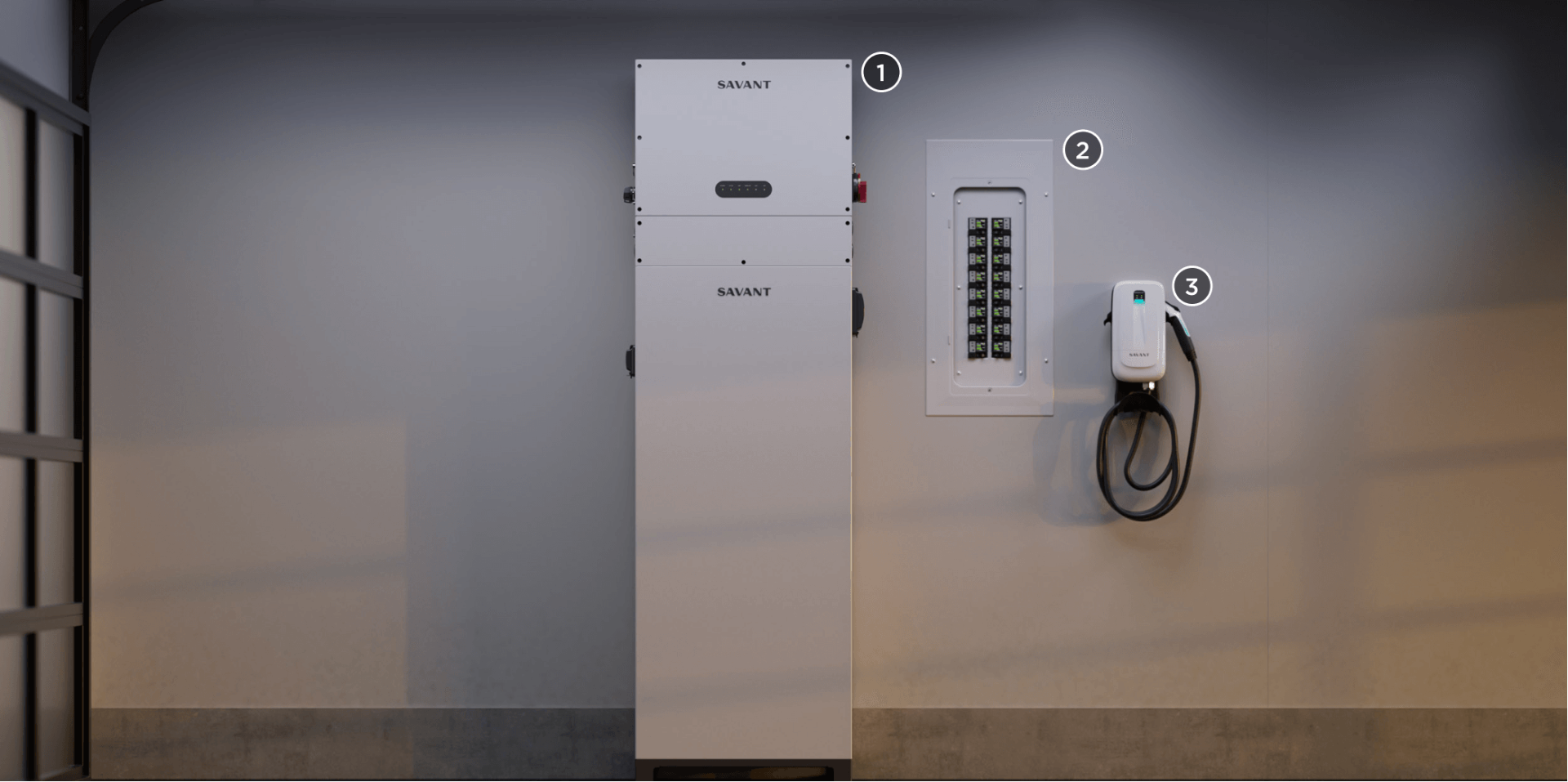 Savant whole-home power protection and EV charging system