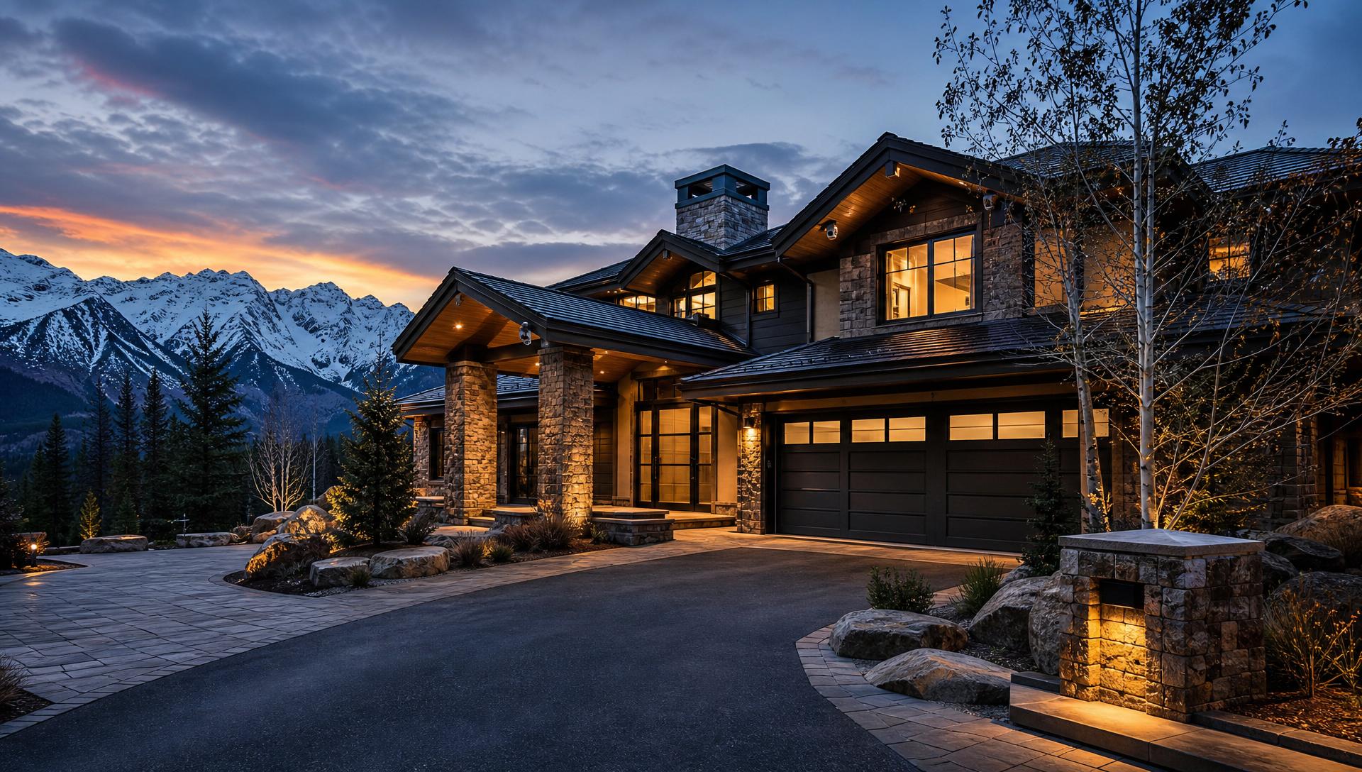 Colorado home exterior with monitored security cameras